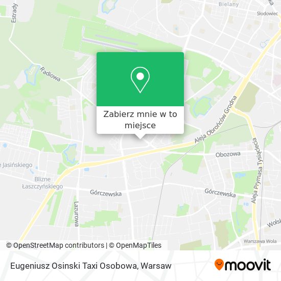 Mapa Eugeniusz Osinski Taxi Osobowa