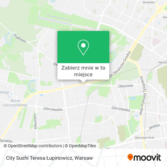 Mapa City Sushi Teresa Łupinowicz