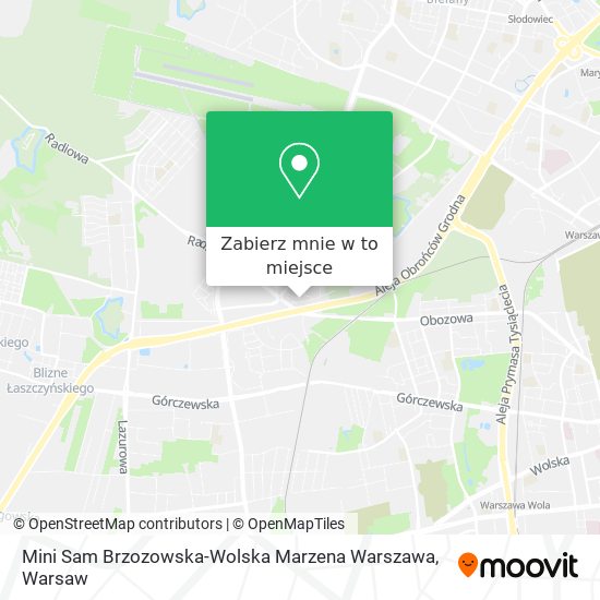 Mapa Mini Sam Brzozowska-Wolska Marzena Warszawa