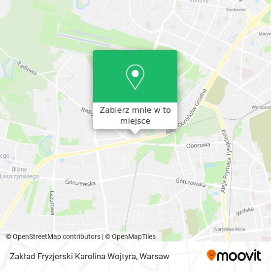 Mapa Zakład Fryzjerski Karolina Wojtyra