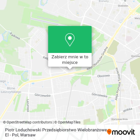 Mapa Piotr Loduchowski Przedsiębiorstwo Wielobranżowe El - Pol