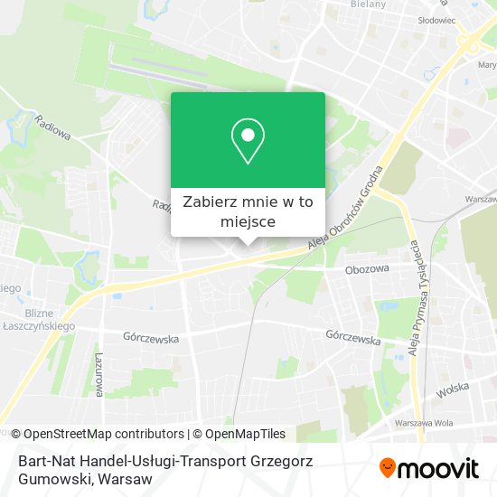 Mapa Bart-Nat Handel-Usługi-Transport Grzegorz Gumowski