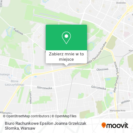 Mapa Biuro Rachunkowe Epsilon Joanna Grzelczak Słomka