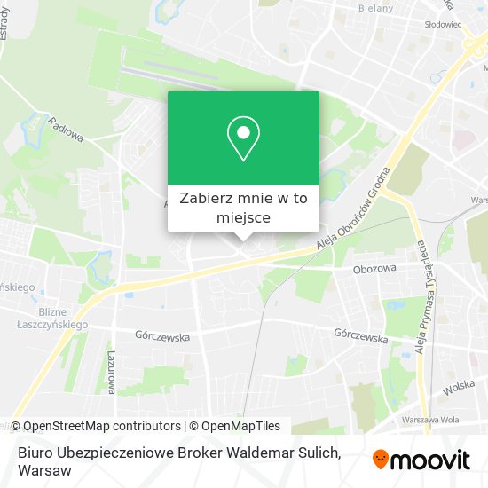 Mapa Biuro Ubezpieczeniowe Broker Waldemar Sulich