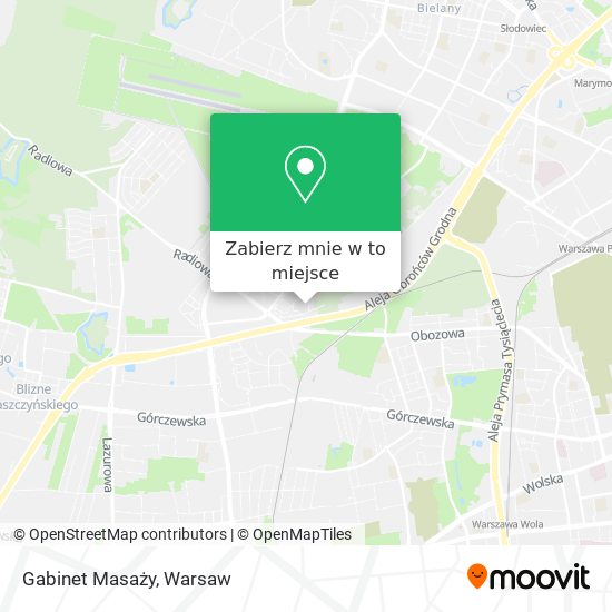 Mapa Gabinet Masaży