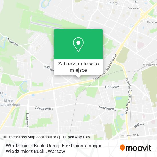 Mapa Włodzimierz Bucki Usługi Elektroinstalacyjne Włodzimierz Bucki