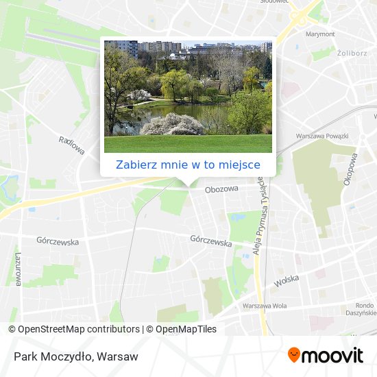 Mapa Park Moczydło