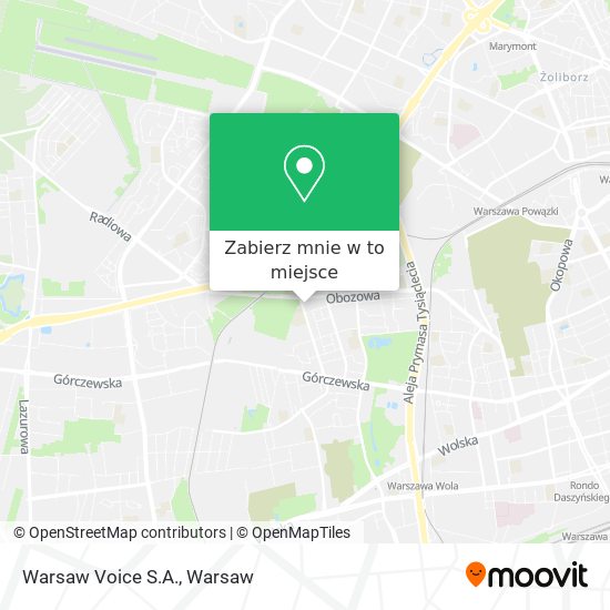 Mapa Warsaw Voice S.A.