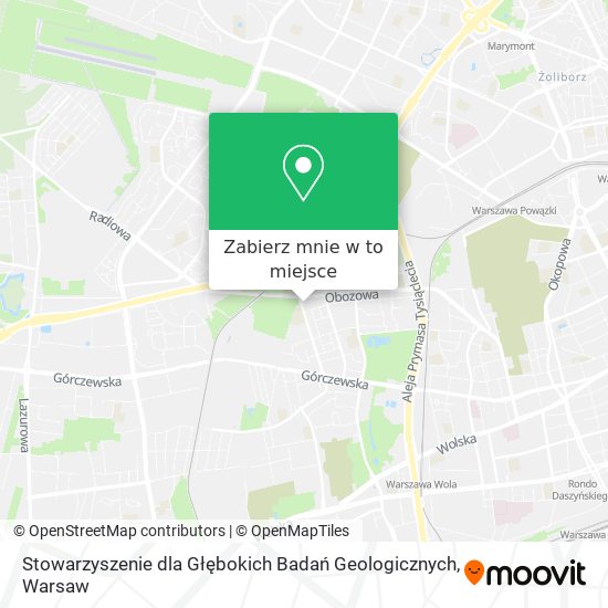 Mapa Stowarzyszenie dla Głębokich Badań Geologicznych