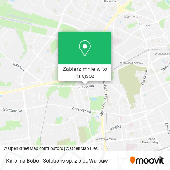 Mapa Karolina Boboli Solutions sp. z o.o.