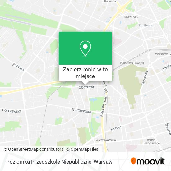 Mapa Poziomka Przedszkole Niepubliczne