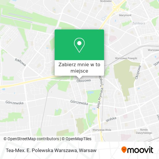 Mapa Tea-Mex. E. Polewska Warszawa