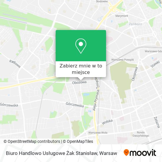 Mapa Biuro Handlowo Usługowe Żak Stanisław