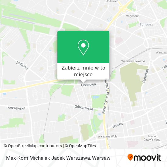 Mapa Max-Kom Michalak Jacek Warszawa