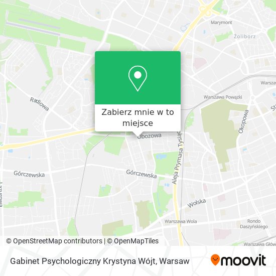 Mapa Gabinet Psychologiczny Krystyna Wójt