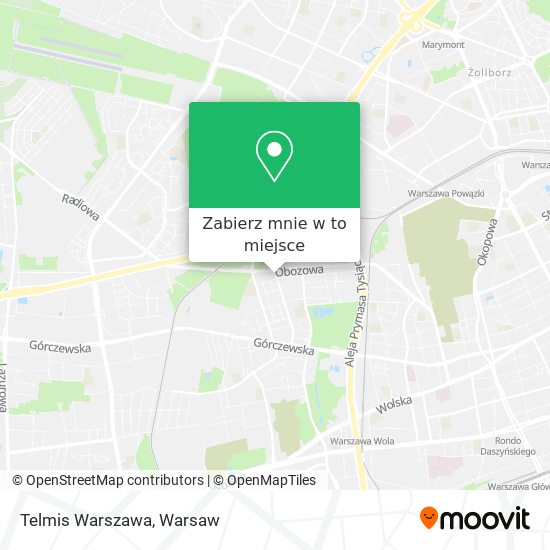 Mapa Telmis Warszawa