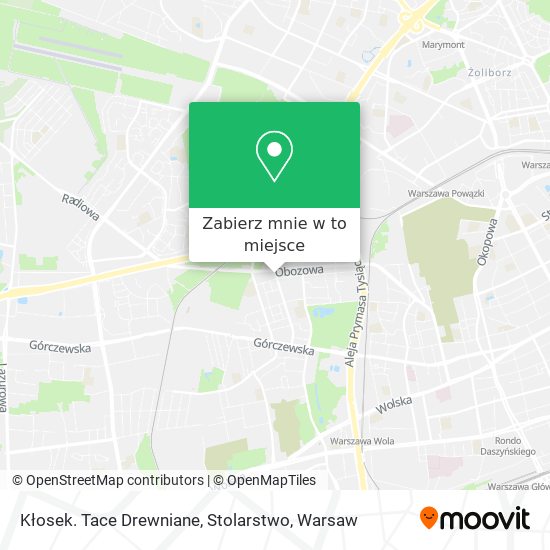 Mapa Kłosek. Tace Drewniane, Stolarstwo