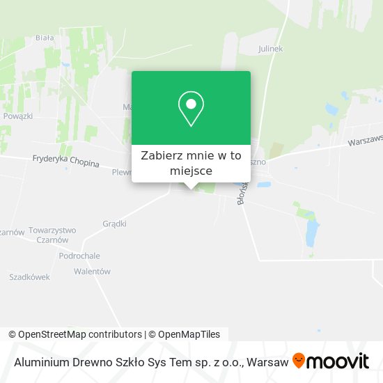 Mapa Aluminium Drewno Szkło Sys Tem sp. z o.o.