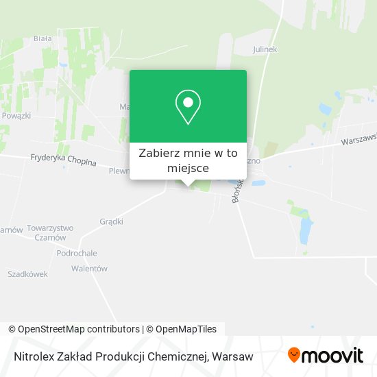 Mapa Nitrolex Zakład Produkcji Chemicznej