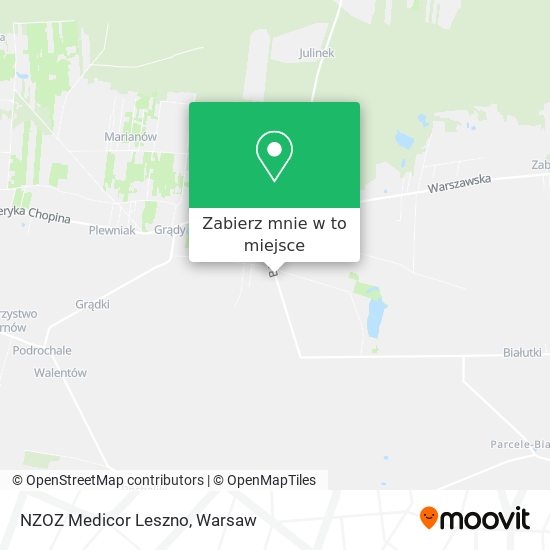 Mapa NZOZ Medicor Leszno