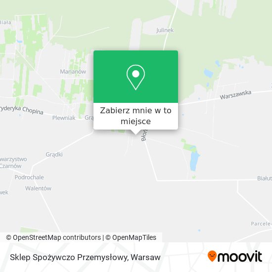 Mapa Sklep Spożywczo Przemysłowy