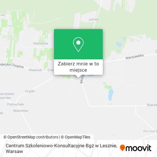 Mapa Centrum Szkoleniowo-Konsultacyjne Bgż w Lesznie