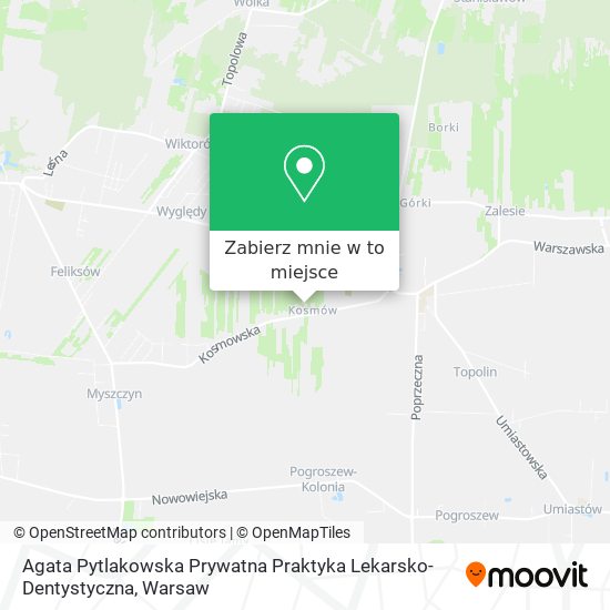 Mapa Agata Pytlakowska Prywatna Praktyka Lekarsko-Dentystyczna