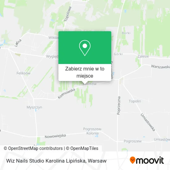 Mapa Wiz Nails Studio Karolina Lipińska