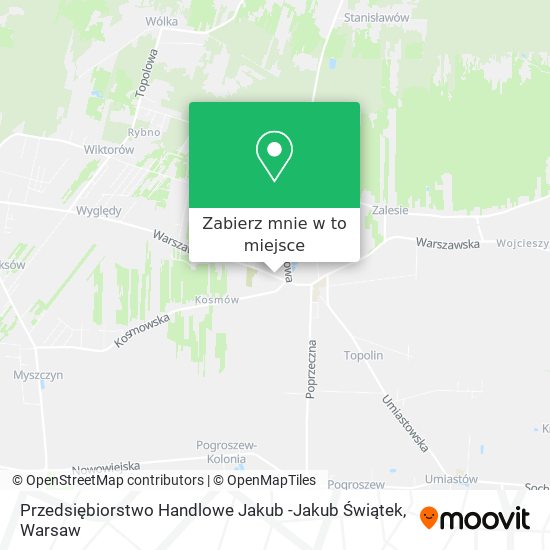 Mapa Przedsiębiorstwo Handlowe Jakub -Jakub Świątek