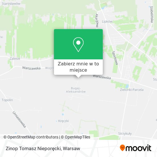 Mapa Zinop Tomasz Nieporęcki