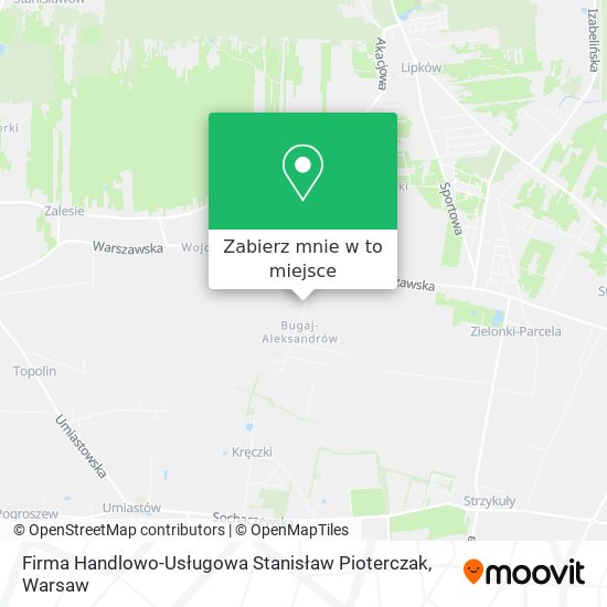 Mapa Firma Handlowo-Usługowa Stanisław Pioterczak