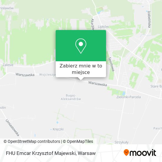 Mapa FHU Emcar Krzysztof Majewski