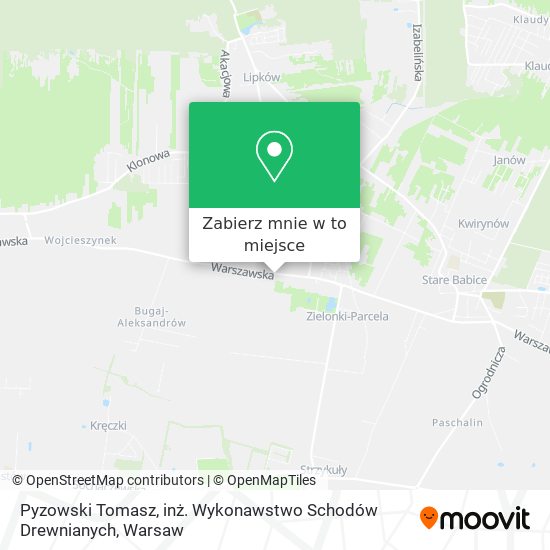 Mapa Pyzowski Tomasz, inż. Wykonawstwo Schodów Drewnianych