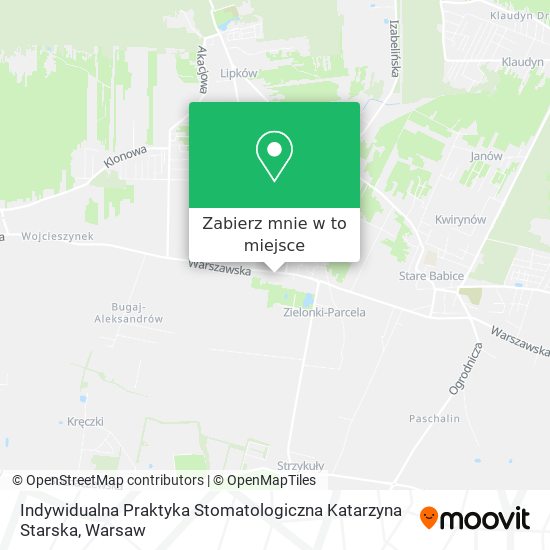 Mapa Indywidualna Praktyka Stomatologiczna Katarzyna Starska