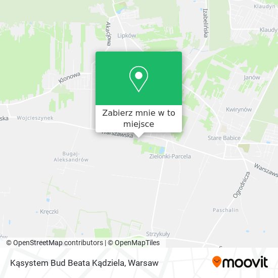 Mapa Kąsystem Bud Beata Kądziela