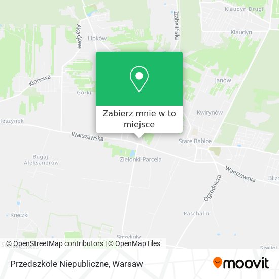 Mapa Przedszkole Niepubliczne