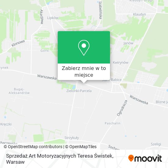 Mapa Sprzedaż Art Motoryzacyjnych Teresa Świstek