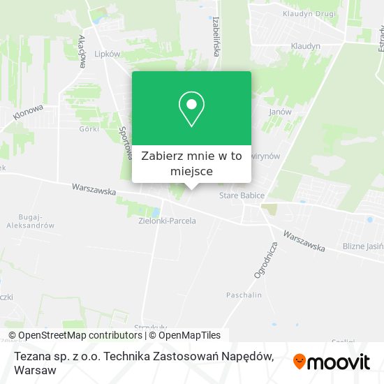 Mapa Tezana sp. z o.o. Technika Zastosowań Napędów