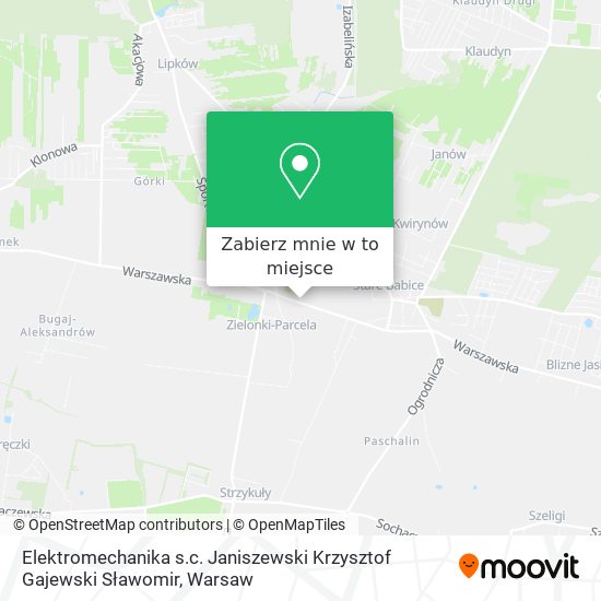 Mapa Elektromechanika s.c. Janiszewski Krzysztof Gajewski Sławomir