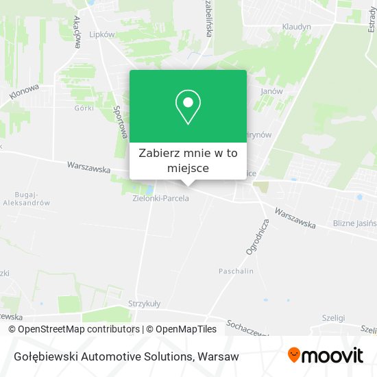 Mapa Gołębiewski Automotive Solutions