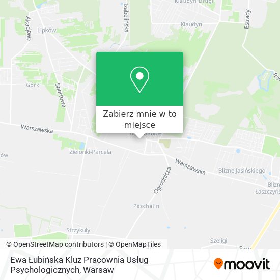 Mapa Ewa Łubińska Kluz Pracownia Usług Psychologicznych