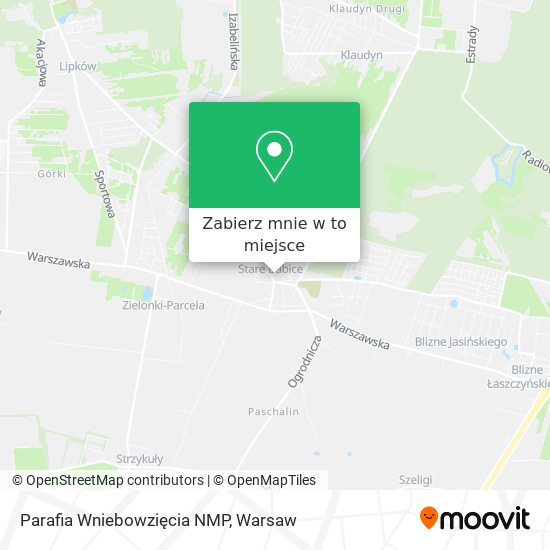 Mapa Parafia Wniebowzięcia NMP