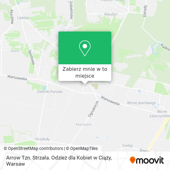 Mapa Arrow Tzn. Strzała. Odzież dla Kobiet w Ciąży