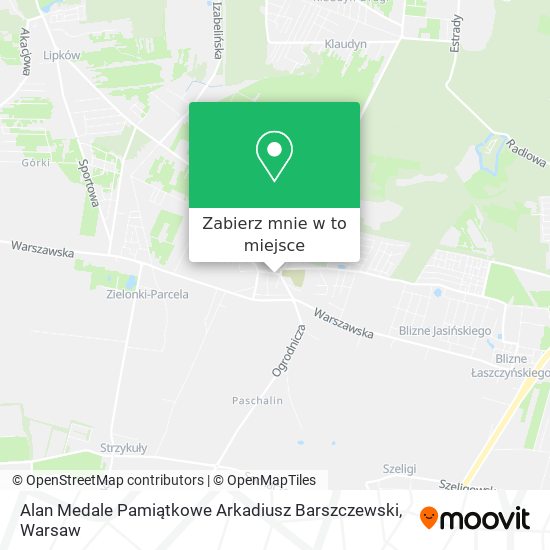 Mapa Alan Medale Pamiątkowe Arkadiusz Barszczewski