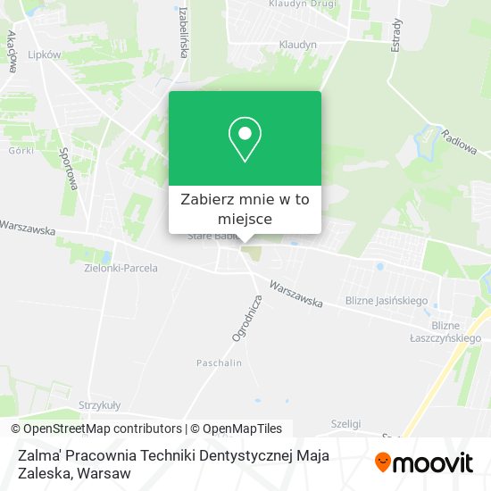 Mapa Zalma' Pracownia Techniki Dentystycznej Maja Zaleska