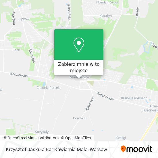 Mapa Krzysztof Jaskuła Bar Kawiarnia Mała