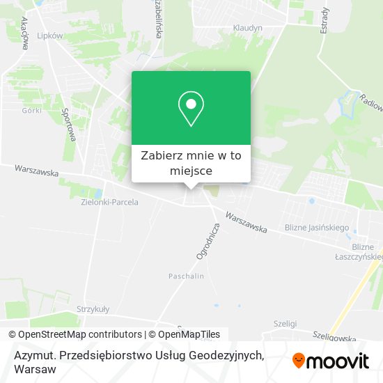 Mapa Azymut. Przedsiębiorstwo Usług Geodezyjnych