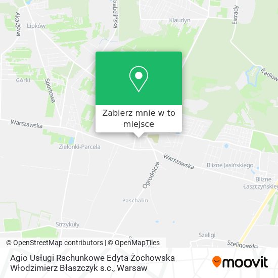 Mapa Agio Usługi Rachunkowe Edyta Żochowska Włodzimierz Błaszczyk s.c.