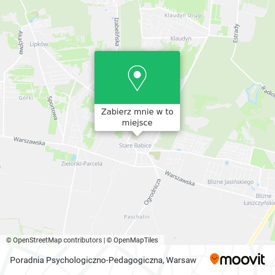 Mapa Poradnia Psychologiczno-Pedagogiczna