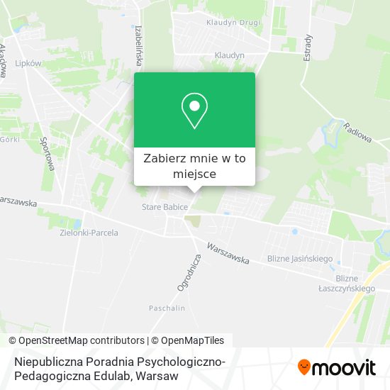 Mapa Niepubliczna Poradnia Psychologiczno-Pedagogiczna Edulab